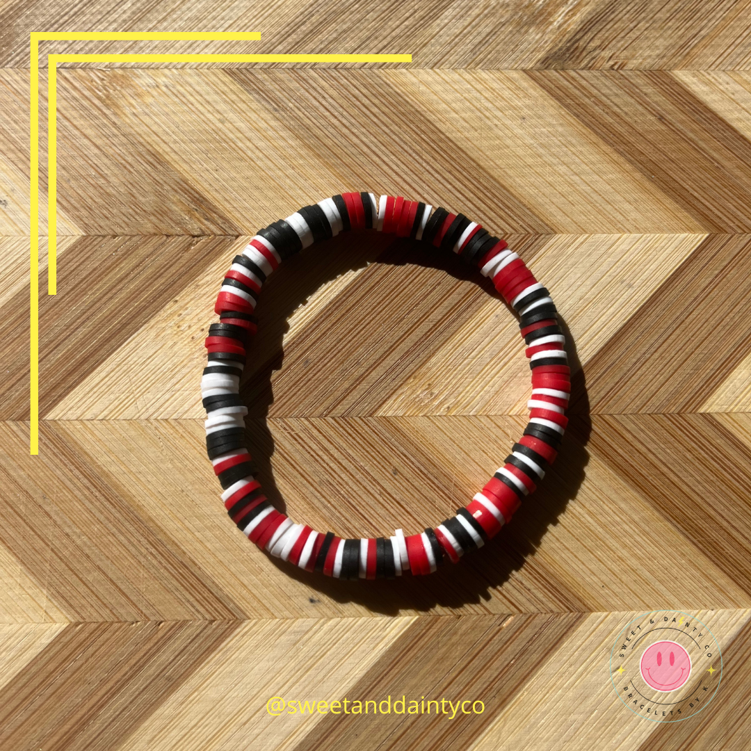 Red Black and White Mix